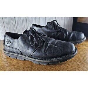 TIMBERLAND A1AP6A0760 BLACK LEATHER OXFORDS SENSORFLEX COMFORT MENS SIZE 11